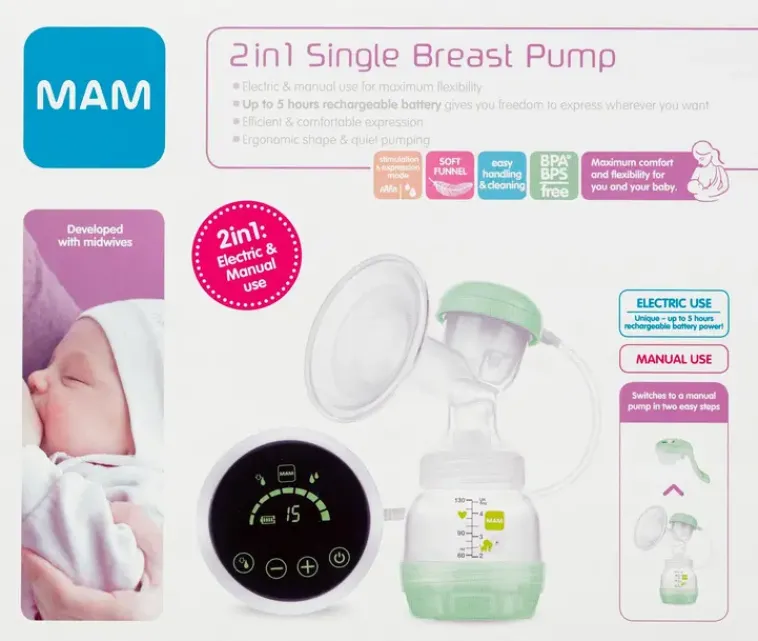 Ainu Rintapumput<Mam 2In1 Single Sahkokayttoinen Rintapumppu