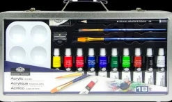 Ei merkkiä Askartelutarvikkeet>Akryylimaalaus Setti Ikkunallisessa Salkussa