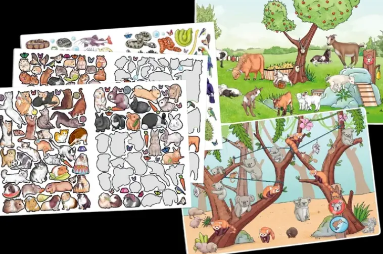 Creative Studio Askartelutarvikkeet>Animal World Tarrakirja