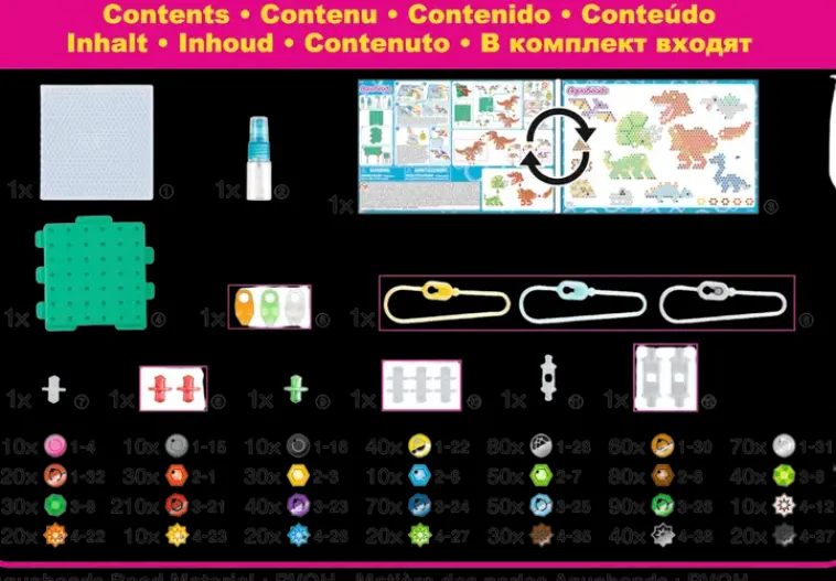 Aquabeads Askartelutarvikkeet<Dinosaurukset -Setti