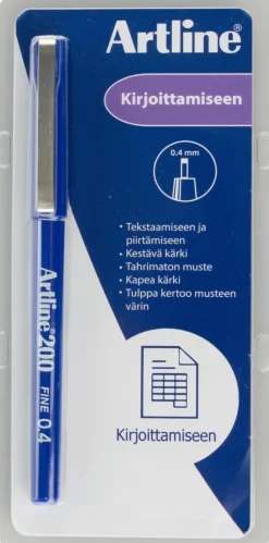 Artline Toimistotarvikkeet>Kuitukyna 200 0,4Mm Sininen
