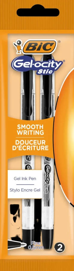 BiC Toimistotarvikkeet>Gelocity Stic Geelikyna Musta 2Kpl