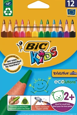 BiC Toimistotarvikkeet>Kids Kolmiovarikynat 12Kpl