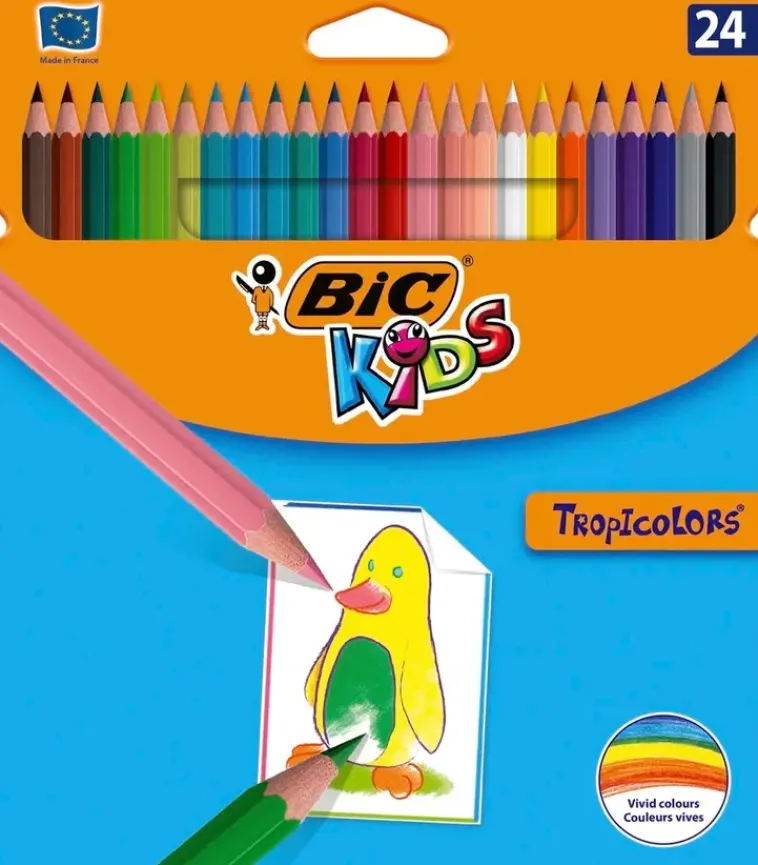 BiC Toimistotarvikkeet>Kids Varikyna Pitka 24Kpl