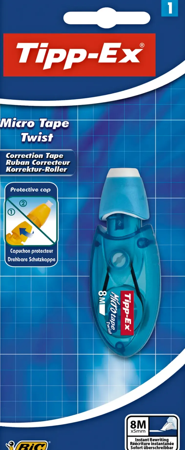 BiC Toimistotarvikkeet>Tipp-Ex Micro Tape Twist Korjausrolleri