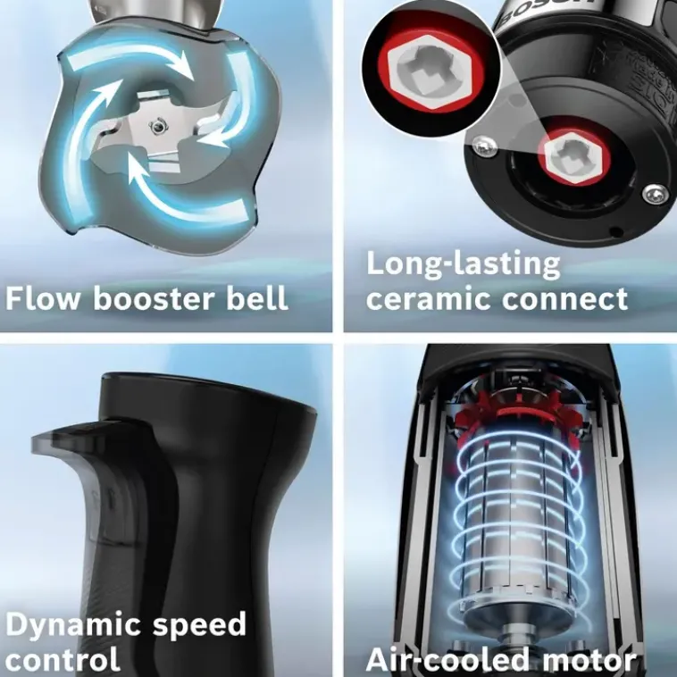 Bosch Ruoanvalmistuskoneet<Sauvasekoitin Ergomaster Serie 6 1000 W Teras