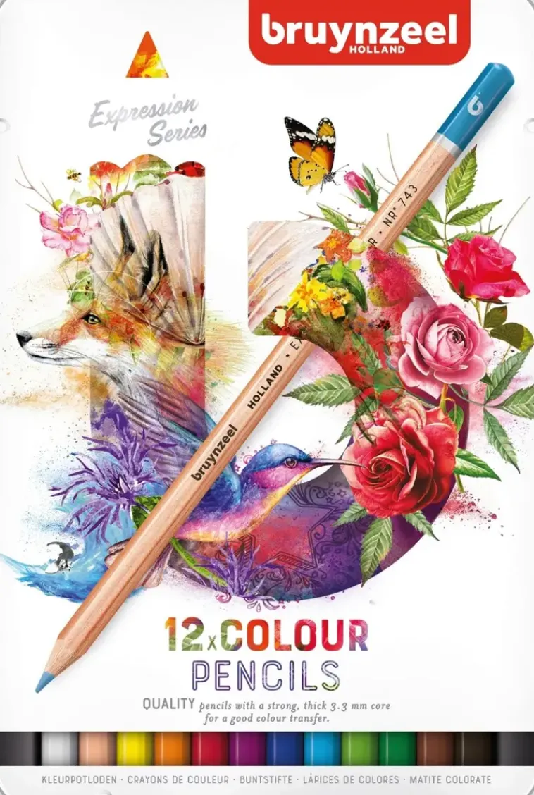 Bruynzeel Toimistotarvikkeet>Expression Puuvarikynat 12Kpl