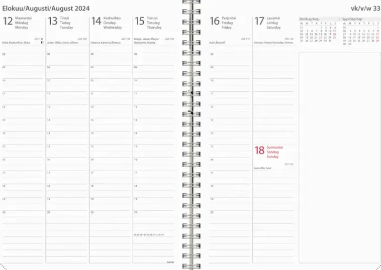 Burde Kalenterit>Kalenteri 2024 Business Savanna Beige