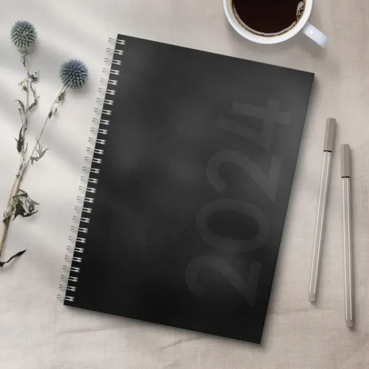 Burde Kalenterit>Kalenteri 2024 Business Savanna Musta