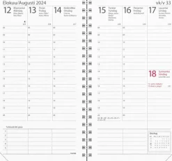 Burde Kalenterit>Kalenteri 2024 Interplano Musta Keinonahka (Kaksikielinen)