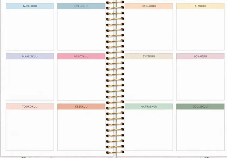 Burde Kalenterit>Kalenteri 2024 Life Organizer