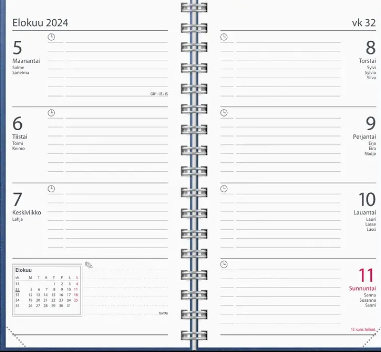 Burde Kalenterit>Kalenteri 2024 Master Savanna Sininen