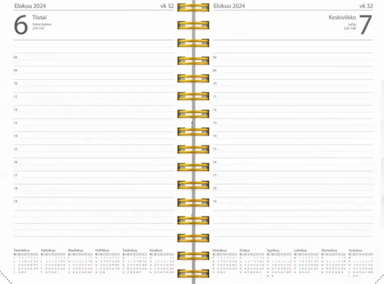 Burde Kalenterit>Kalenteri 2024 Paivakirja Saga Kukka