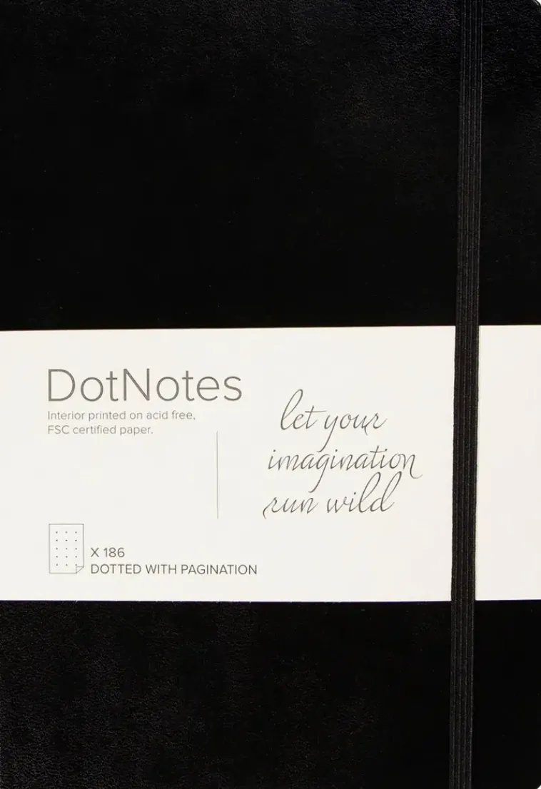 Burde Paperitarvikkeet>Muistikirja Dotnotes, Musta, Fsc Mix