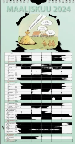 Burde Kalenterit>Perhekalenteri 2024 Perhekalenteri Hauska Paperitaskulla