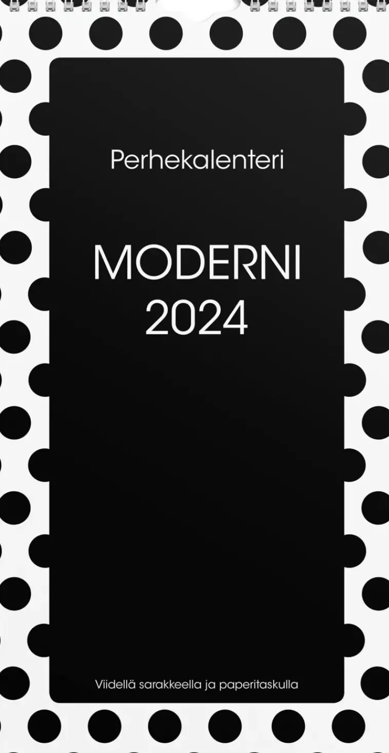 Burde Kalenterit>Perhekalenteri 2024 Perhekalenteri Moderni Paperitaskulla