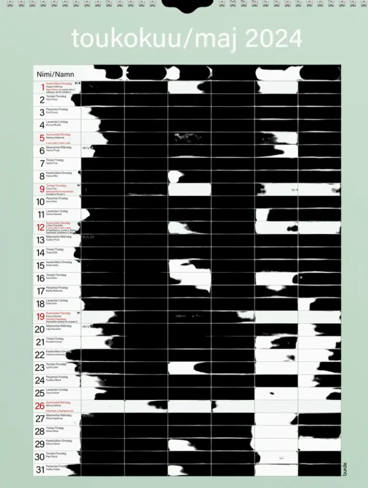 Burde Kalenterit>Perhekalenteri 2024 Perhekalenteri Kateva