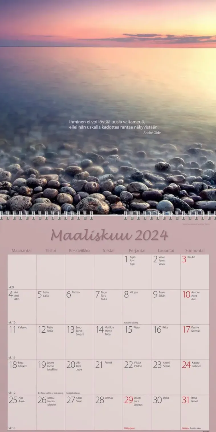 Burde Kalenterit>Seinakalenteri 2024 Carpe Diem