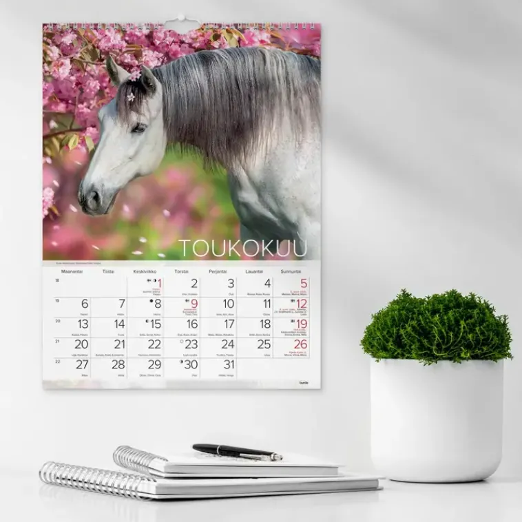 Burde Kalenterit>Seinakalenteri 2024 Hevoset