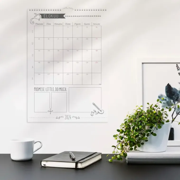 Burde Kalenterit>Seinakalenteri 2024 Seinakalenteri Scribble