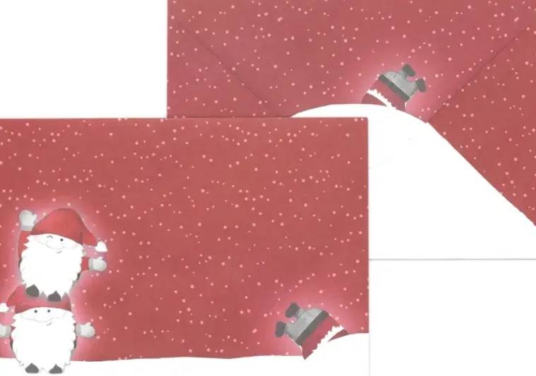 J.K. Primeco Askartelutarvikkeet<C6 Kirjekuori Tontut Punainen 10Kpl/Pkt