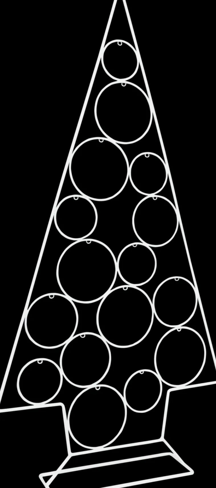Carrefour Sesonkijuhlatarvikkeet>Poytakoriste Metallikuusi 80 Cm