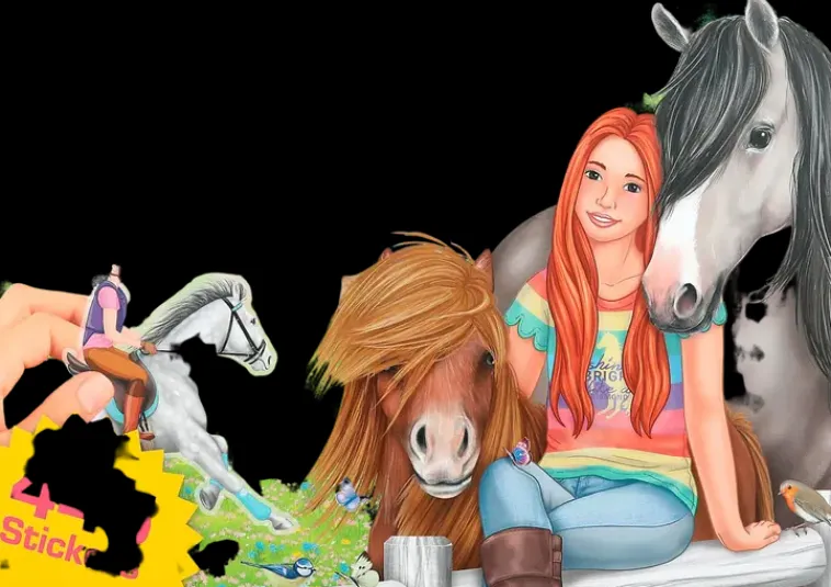 Creative Studio Askartelutarvikkeet<Create Your Happy Horses Tarrakirja