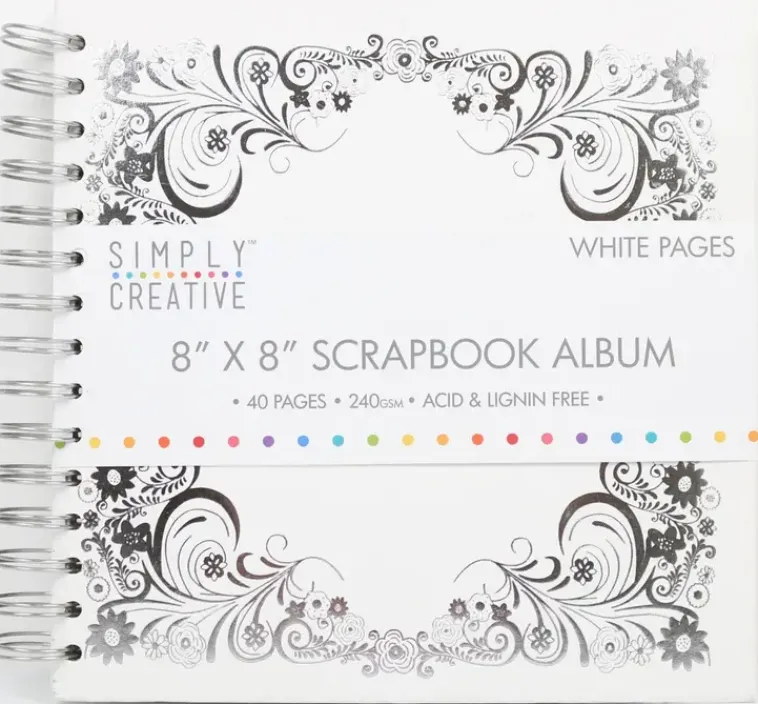 Dovecraft Askartelutarvikkeet<Simply Creative Leikekirja Valkoisilla Valilehdilla