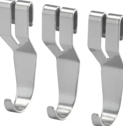 Elfa Säilytyskalusteet<Classic Hyllykoukku Lankahyllyyn 472480 3Kpl Platina