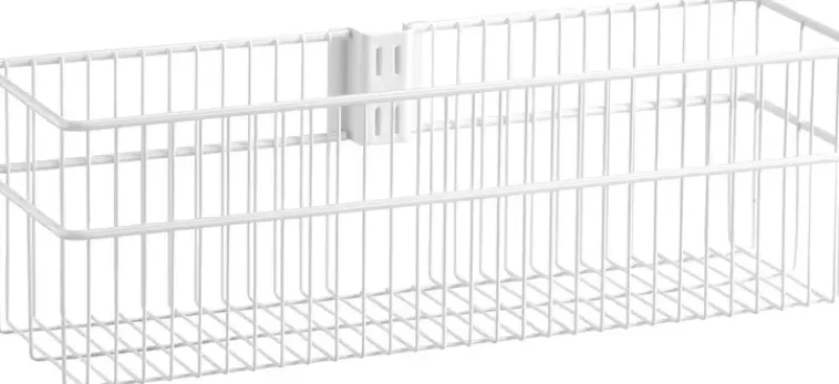 Elfa Säilytyskalusteet<Classic Lankakori Iso 333010 Seinakiskoon 435X135X140Mm Valkoinen