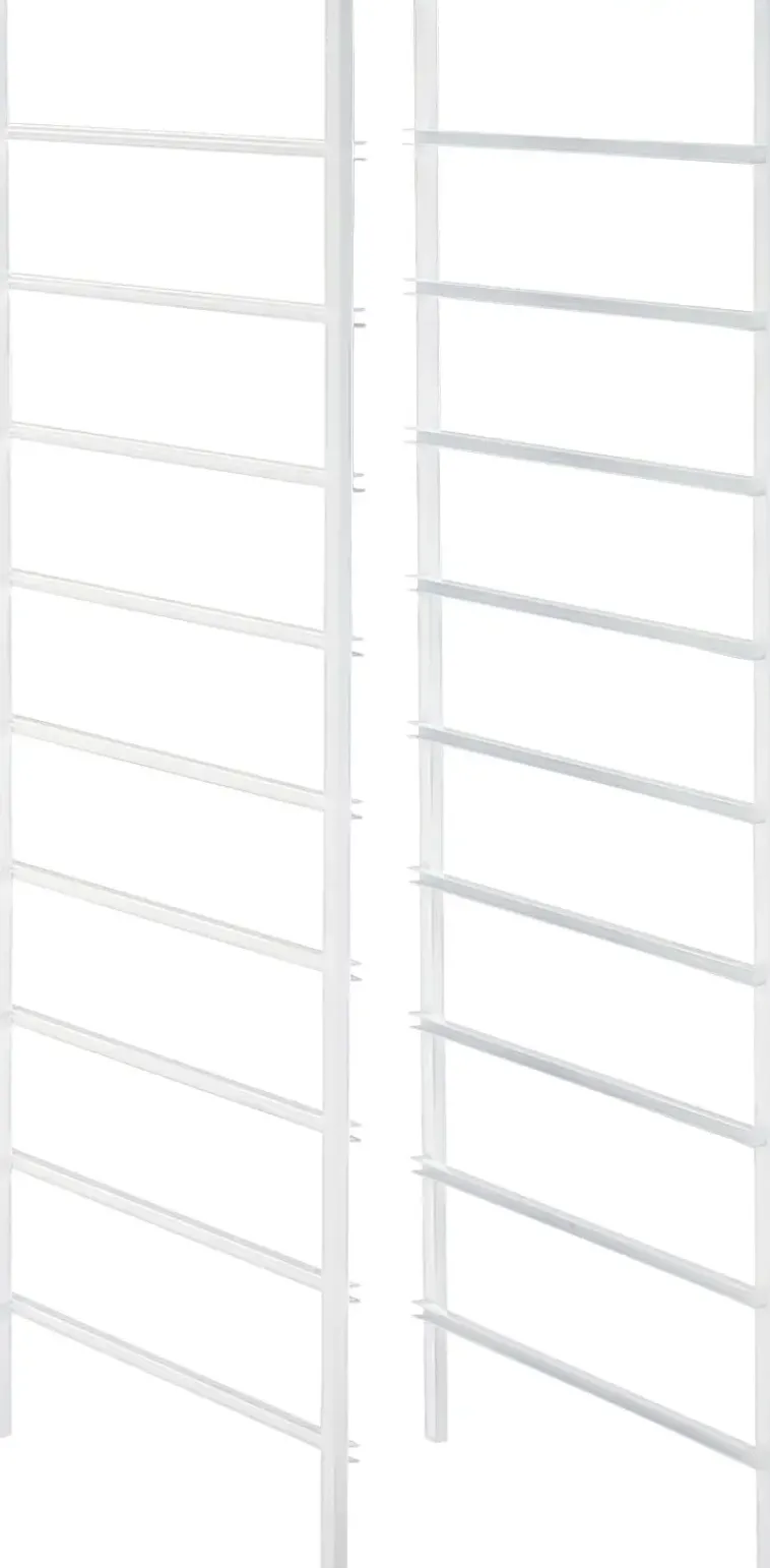 Elfa Säilytyskalusteet<Classic Liukukiskollinen Telinepaaty 10 Liukukiskolla 201013 Valkoinen