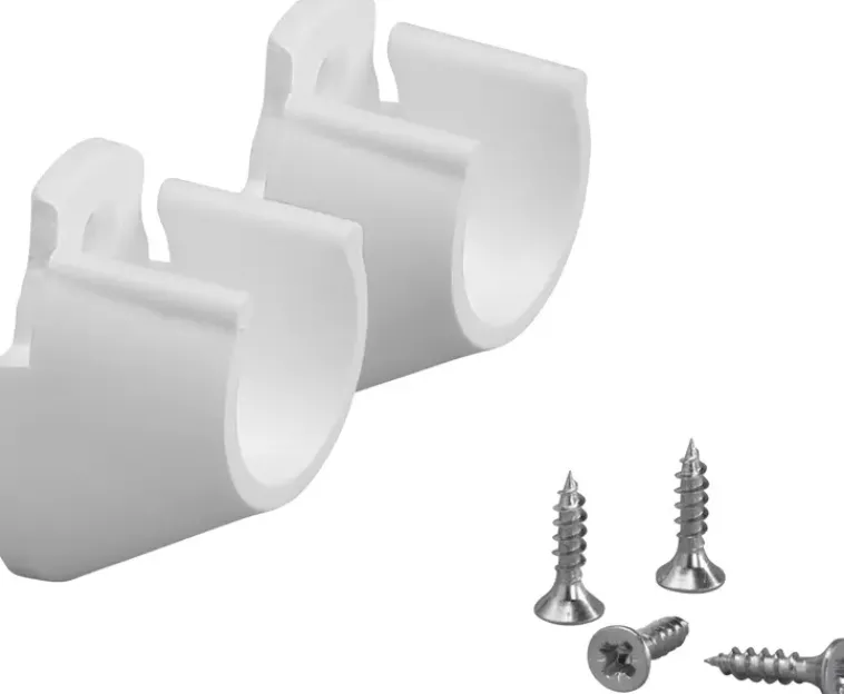 Elfa Säilytyskalusteet<Classic Vaatetangon Pidin, Seina-Seina 624510 2Kpl Valkoinen