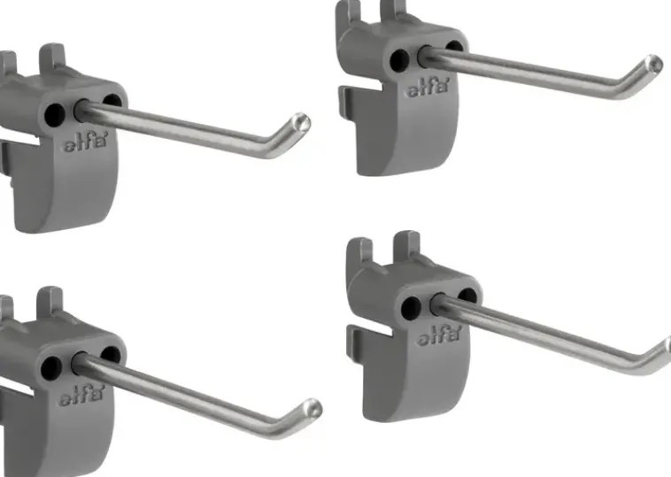 Elfa Säilytyskalusteet<Utility Pitka Tyokalukoukku 479170 21X65X33Mm 4 Kpl Harmaa