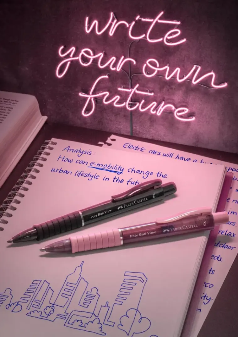 Faber-Castell Toimistotarvikkeet>Poly Ball View Kuulakyna Xb Sininen Muste Varilajitelma