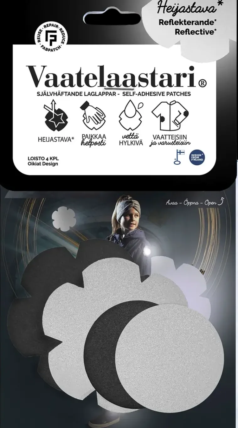 FabPatch Käsityötarvikkeet>Vaatelaastari, Loisto - Helppo, Hankaamalla Kiinnittyva Tekstiilien Korjauspaikka