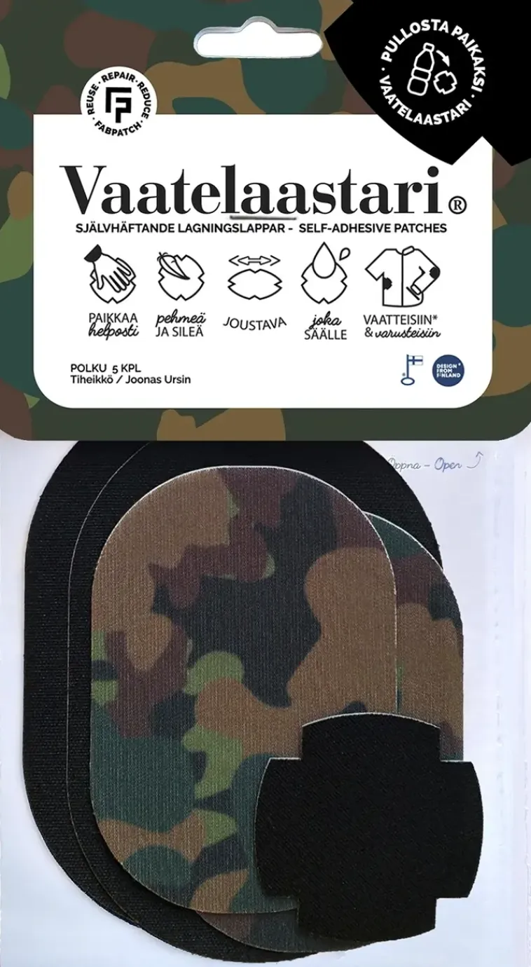 FabPatch Käsityötarvikkeet>Vaatelaastari, Polku - Helppo, Hankaamalla Kiinnittyva Tekstiilien Korjauspaikka