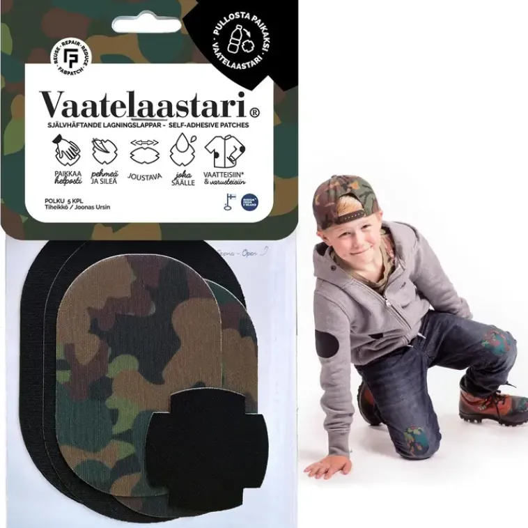 FabPatch Käsityötarvikkeet>Vaatelaastari, Polku - Helppo, Hankaamalla Kiinnittyva Tekstiilien Korjauspaikka