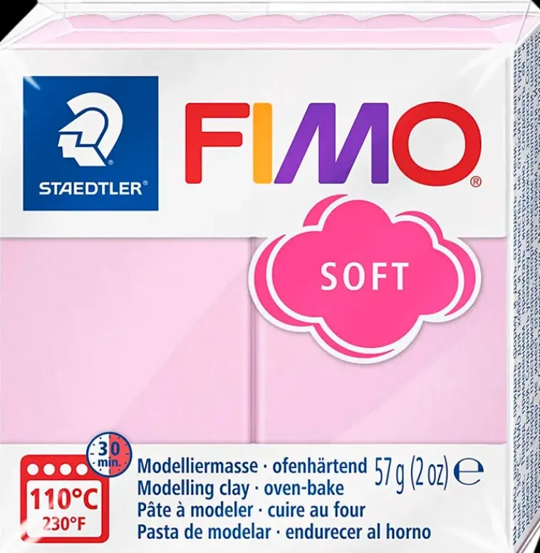 Fimo Askartelutarvikkeet<Muovailumassa Perusvari Light Pink 205 57G