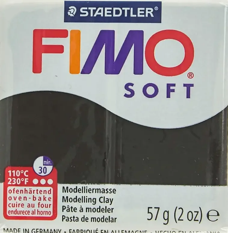 Fimo Askartelutarvikkeet<Soft Muovailumassa, Musta, 57G
