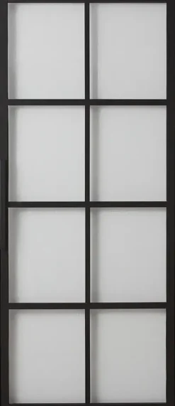 Habo Säilytyskalusteet<Ovi Cube 900X2133X28 Musta/Lasi