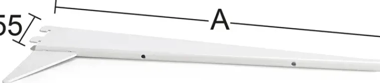 Habo Säilytyskalusteet<U-Kannatin 611 40Cm Valkoinen