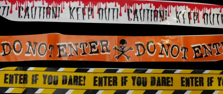 NNX Sesonkijuhlatarvikkeet>Halloween-Varoitusnauha 9,1 M