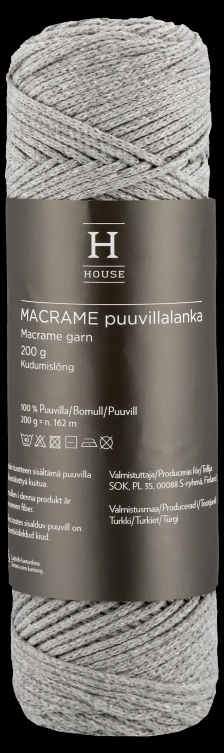 House Käsityötarvikkeet>Lanka Macrame Puuvilla 212147 200 G
