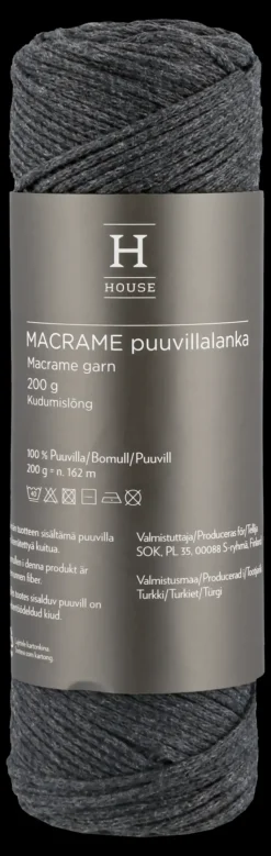 House Käsityötarvikkeet>Lanka Macrame Puuvilla 212147 200 G