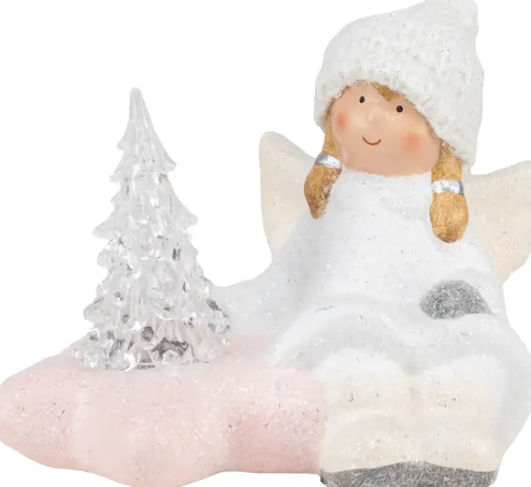 House Sesonkijuhlatarvikkeet>Poytakoriste Tytto Lumilyhty Led 14 Cm