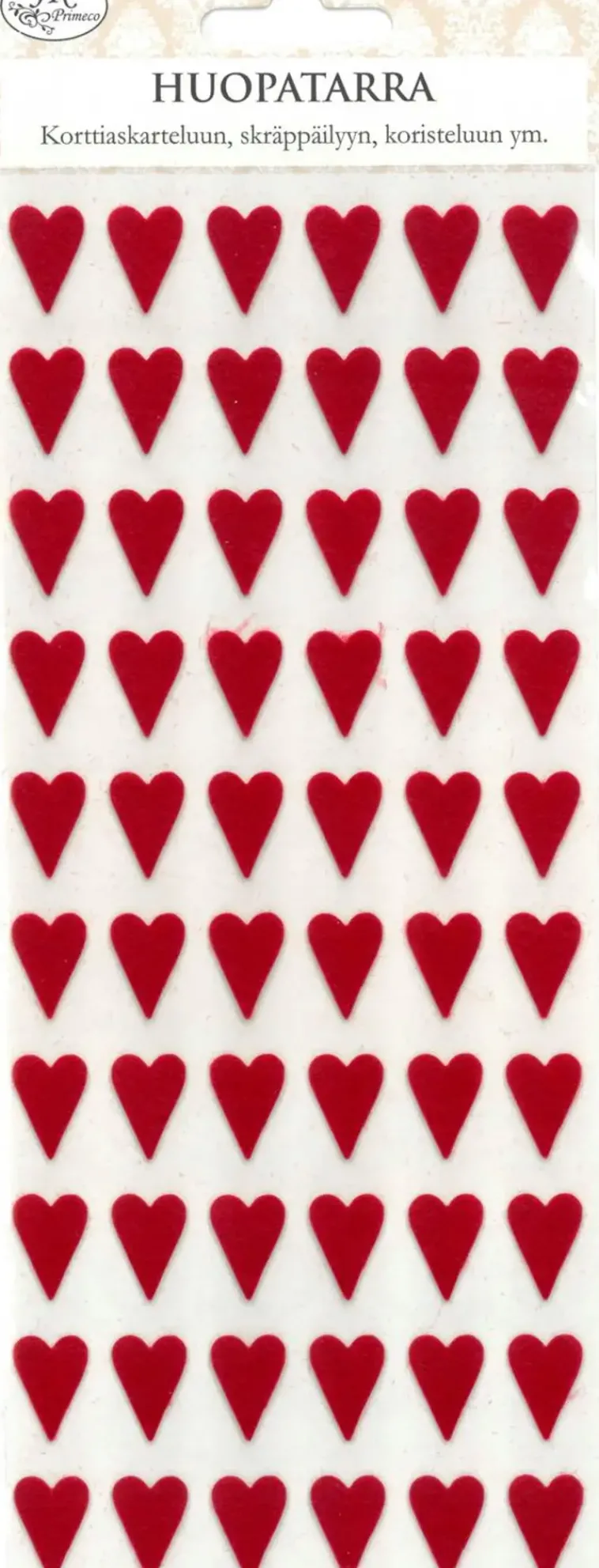 J.K. Primeco Askartelutarvikkeet>Huopatarra Sydan Tummanpunainen