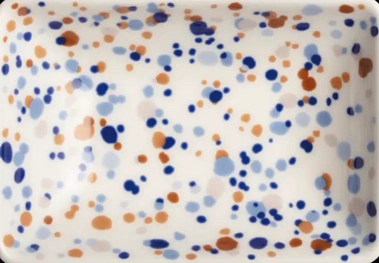 Iittala Astiat>Oiva Toikka Collection Lautanen A7 7X10Cm Helle Sininen-Ruskea