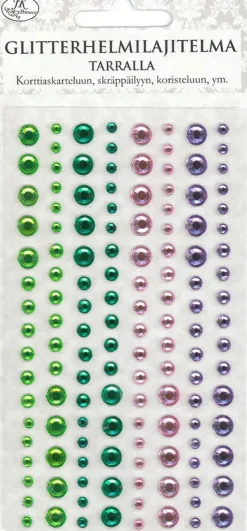 J.K. Primeco Askartelutarvikkeet<Glitterhelmilajitelma Tarralla