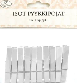 J.K. Primeco Askartelutarvikkeet>Isot Pyykkipojat Valkoinen 10Kpl