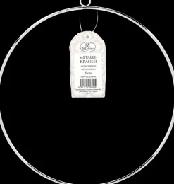 J.K. Primeco Askartelutarvikkeet<Metallikranssi 25 Cm Pyorea Valkoinen